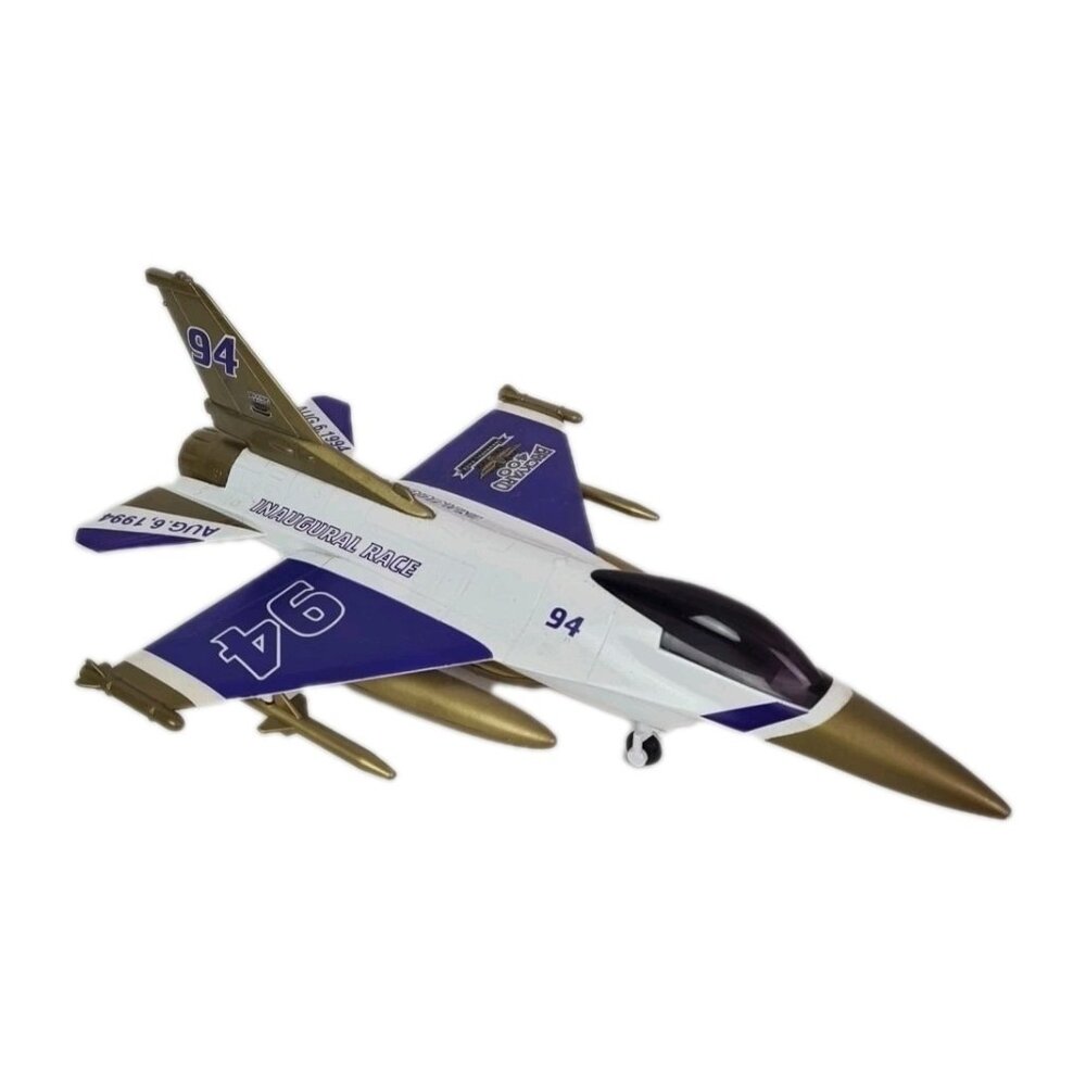 Racing Champions Cast Metal Bank plane Brickyard 400 F-16 Falcon 1:32 scale